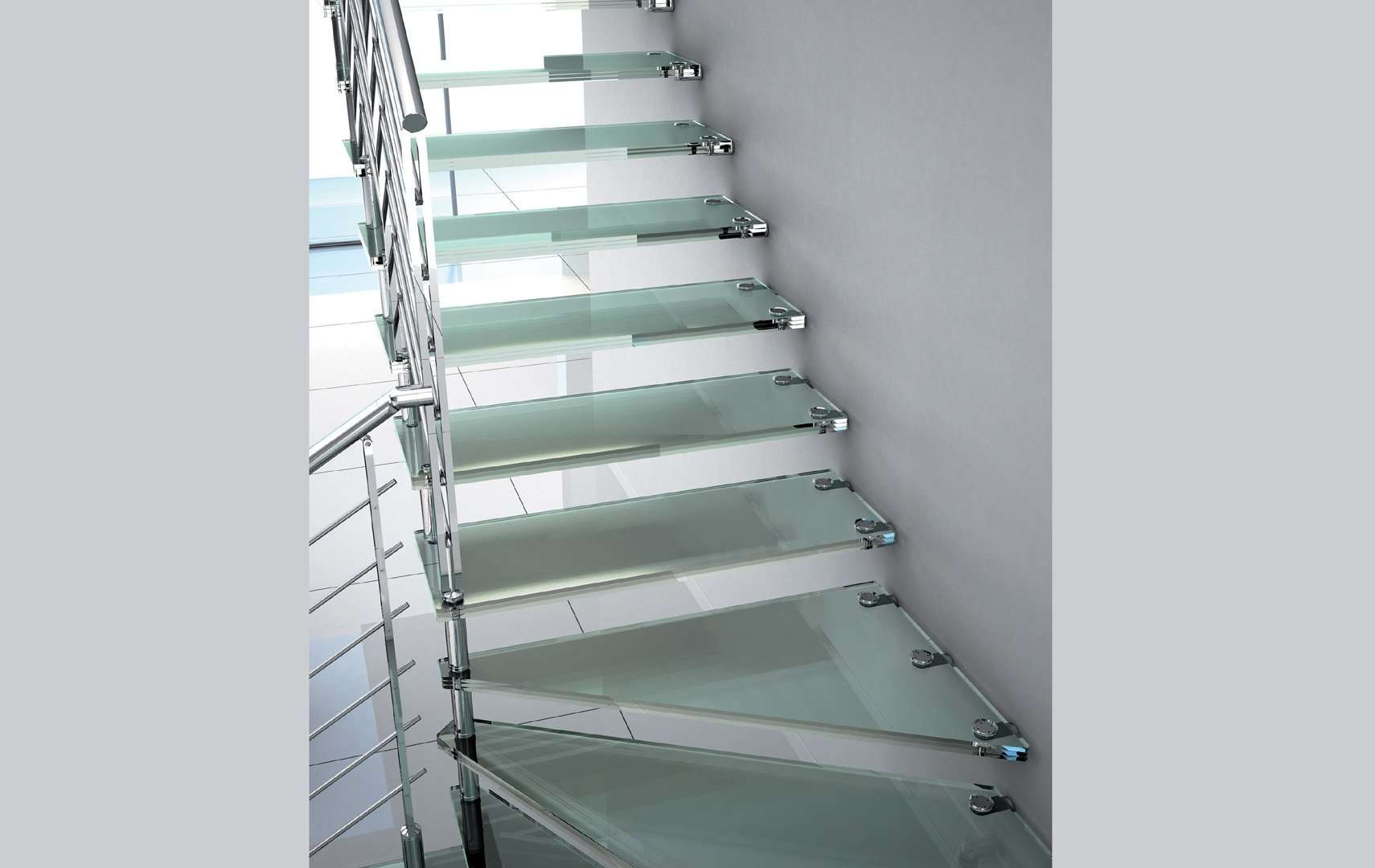 Akura Glass, Лестницы с стеклянным ограждением