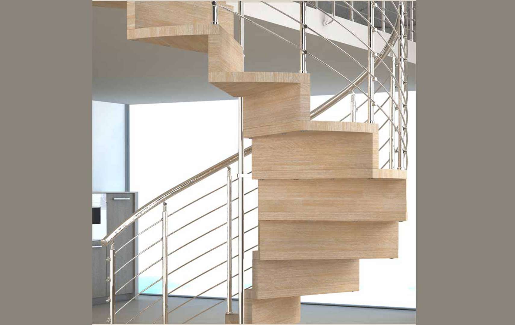 Pura, Escalier moderne avec led escalier design