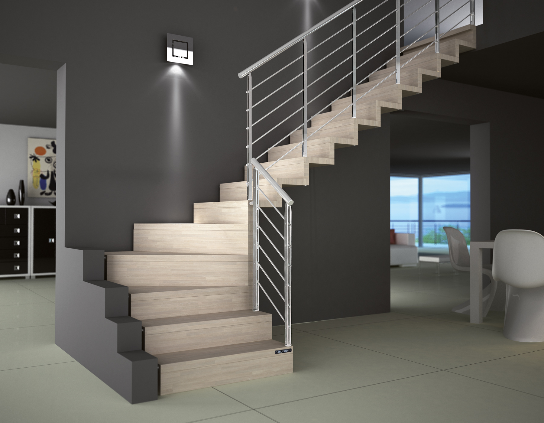 Akura, Loft stairs