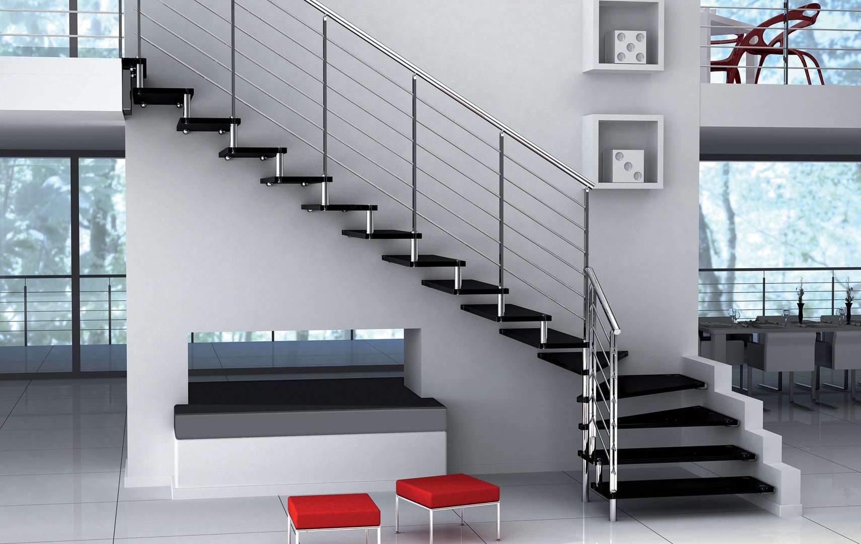 Akura Glass, Glass staircase