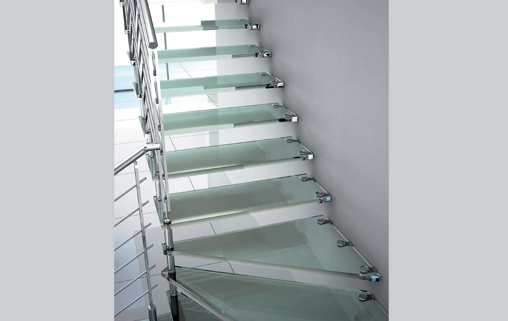 Akura Glass, Escalier moderne, escalier en verre