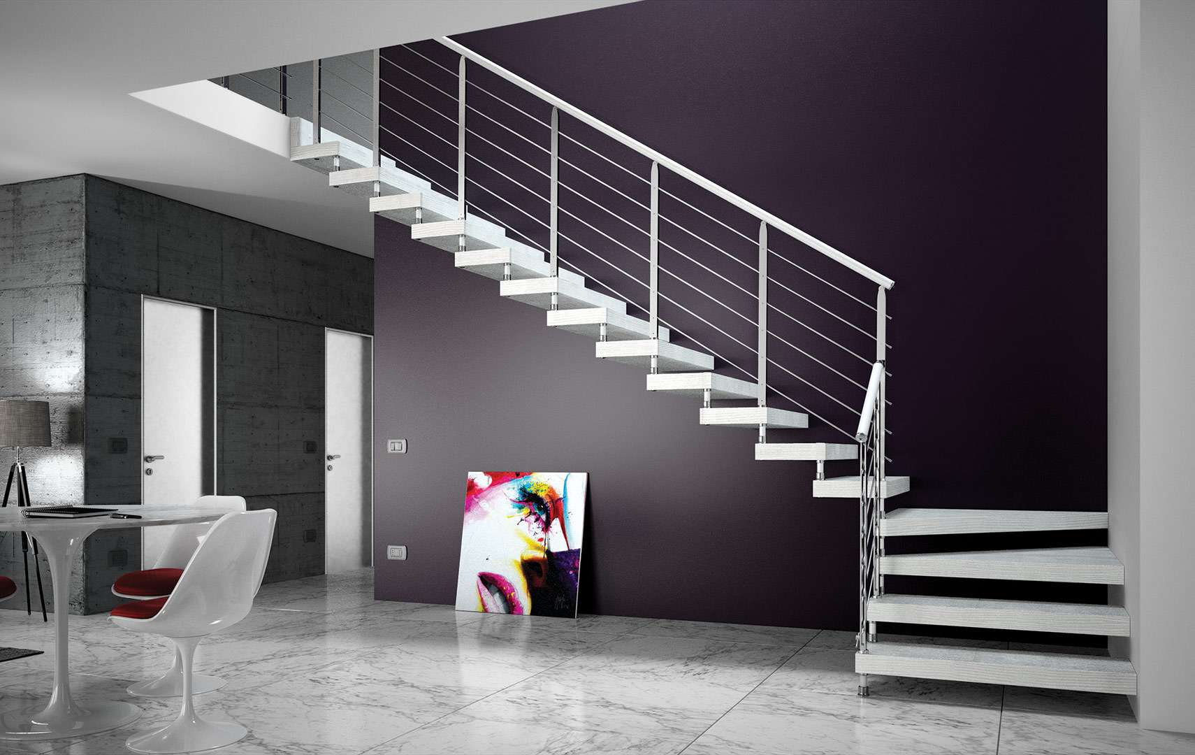 Akura HR, Escalier moderne