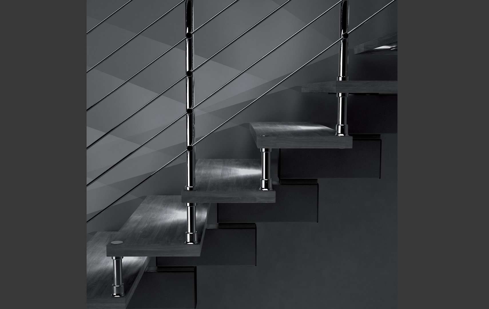 Jazz chrome LED, Staircase design