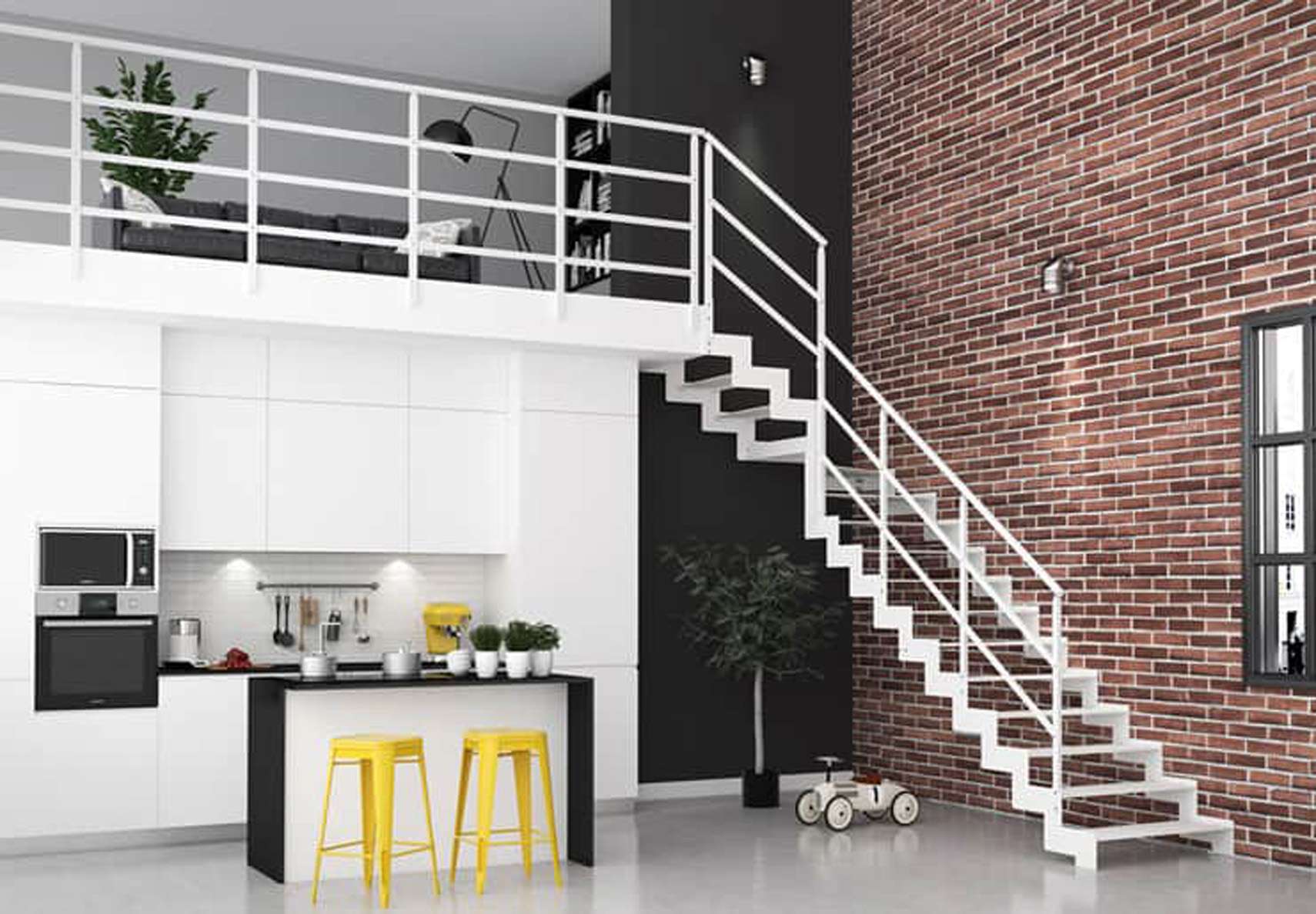 Key, Escaleras voladas