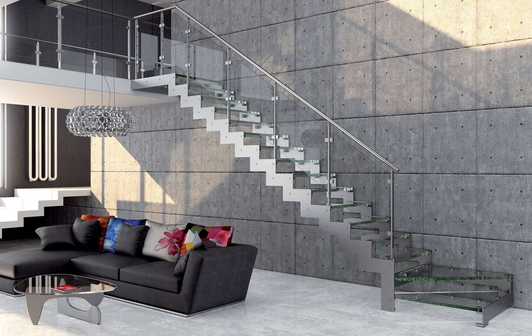 Rexal Glass, Escalier moderne