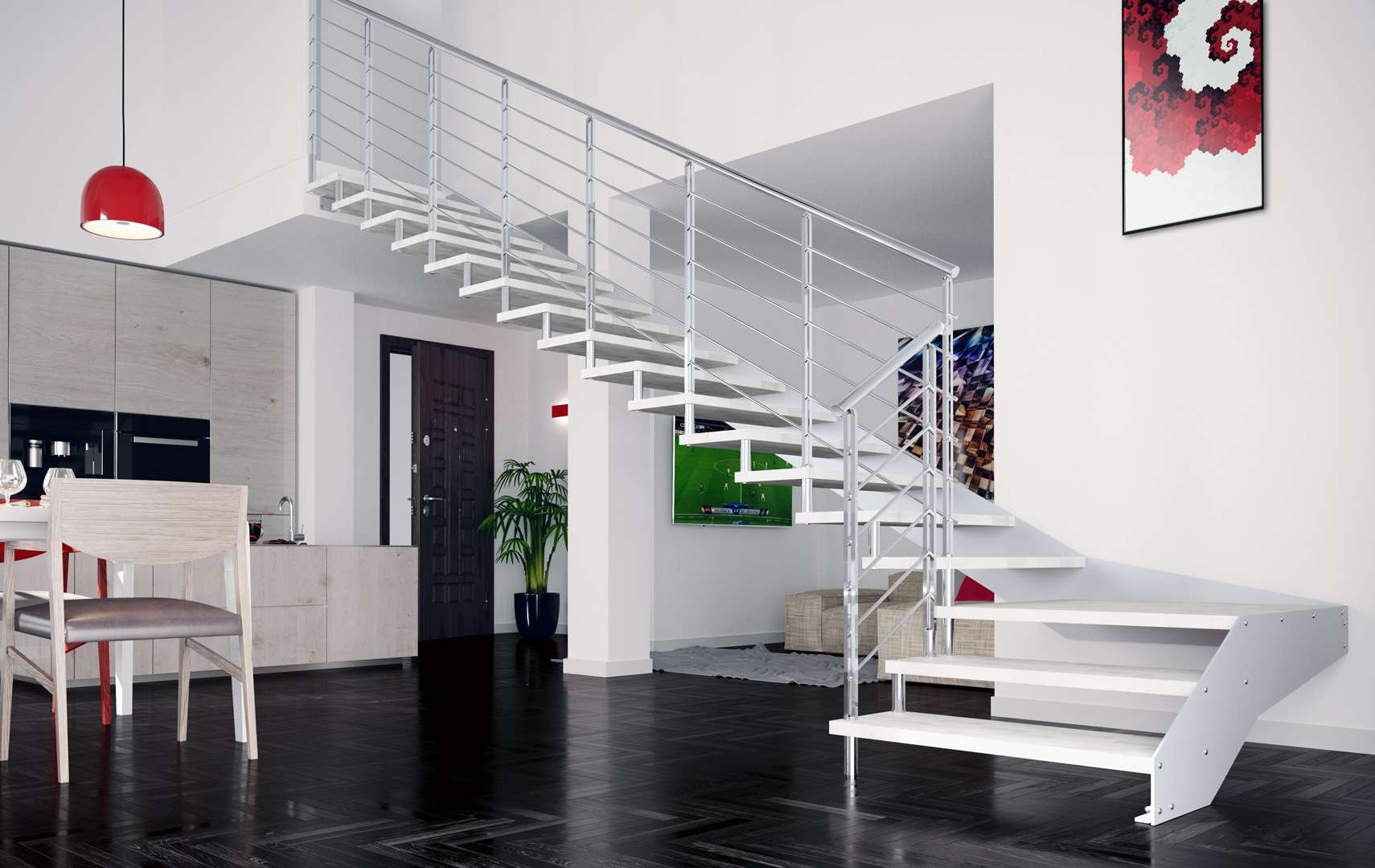 Rexal Mono, Escalier moderne