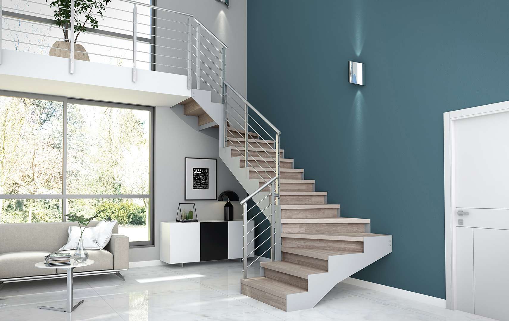 Rexal RX2, Escaleras voladas