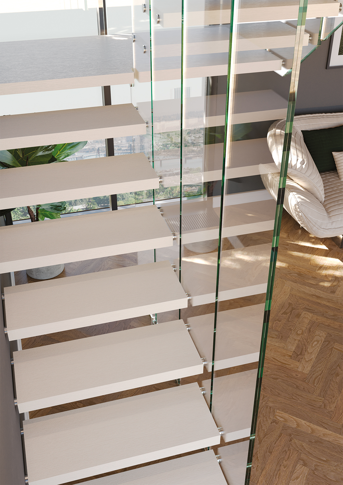 Akura XR Wall , Loft stairs