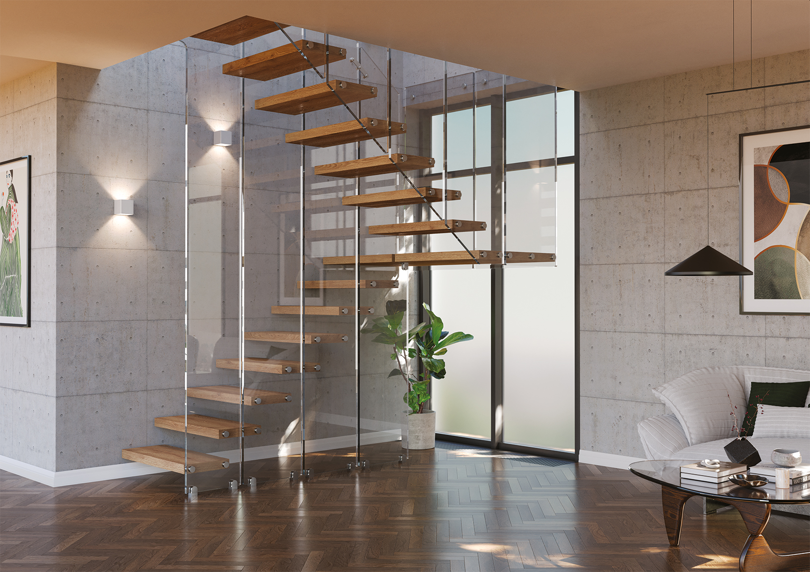 Akura XR Wall , Loft stairs