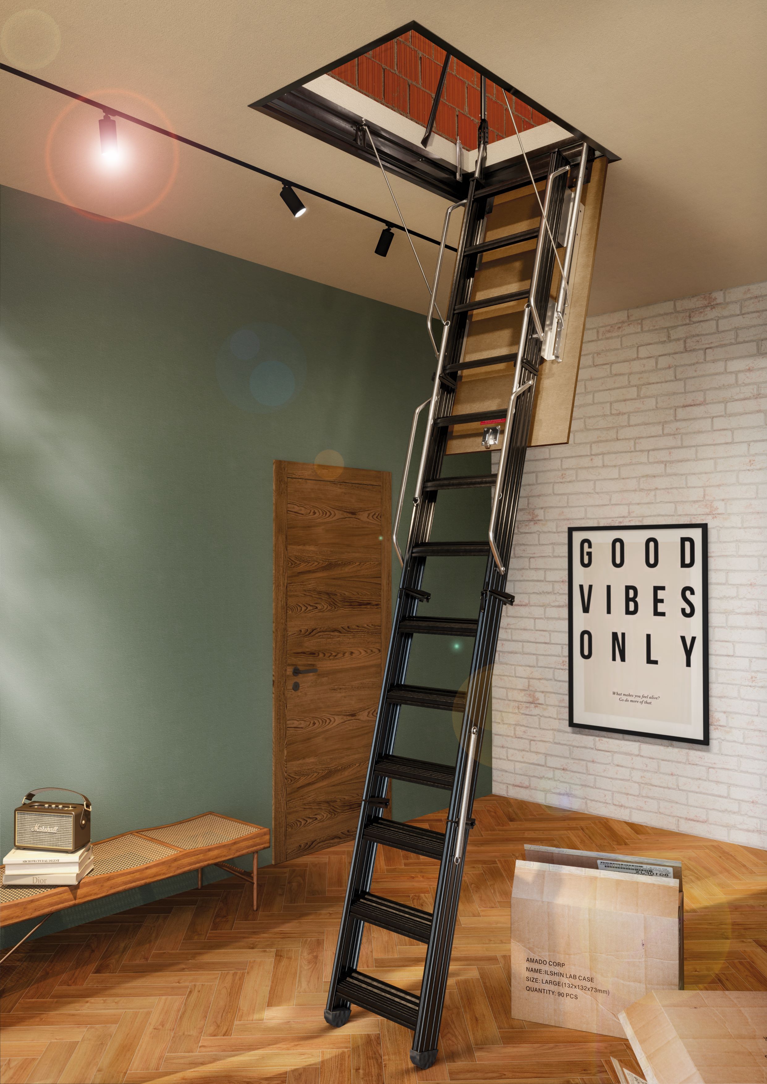 PK SOFFITTO, Scale retrattili