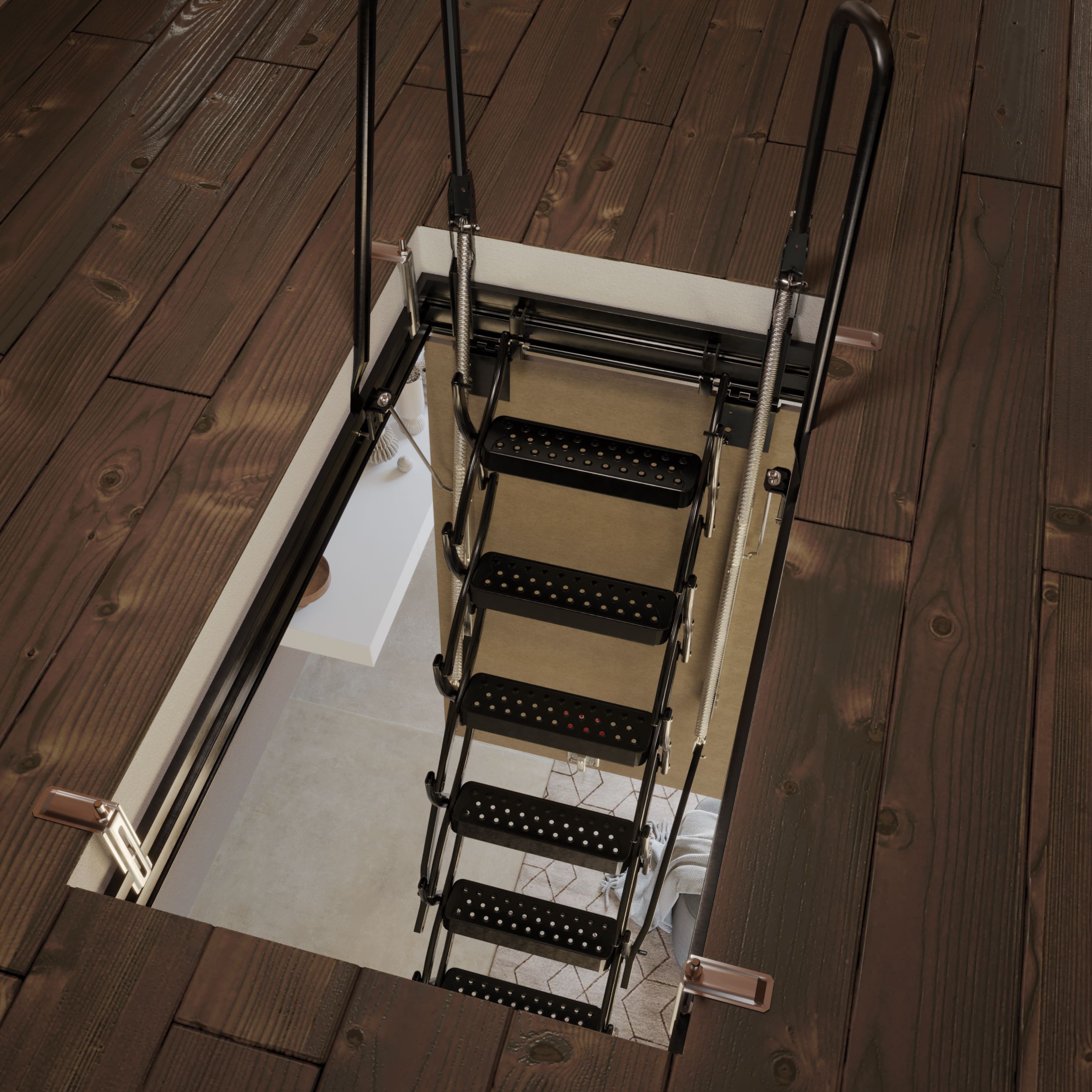 ZX SOFFITTO , Scale retrattili