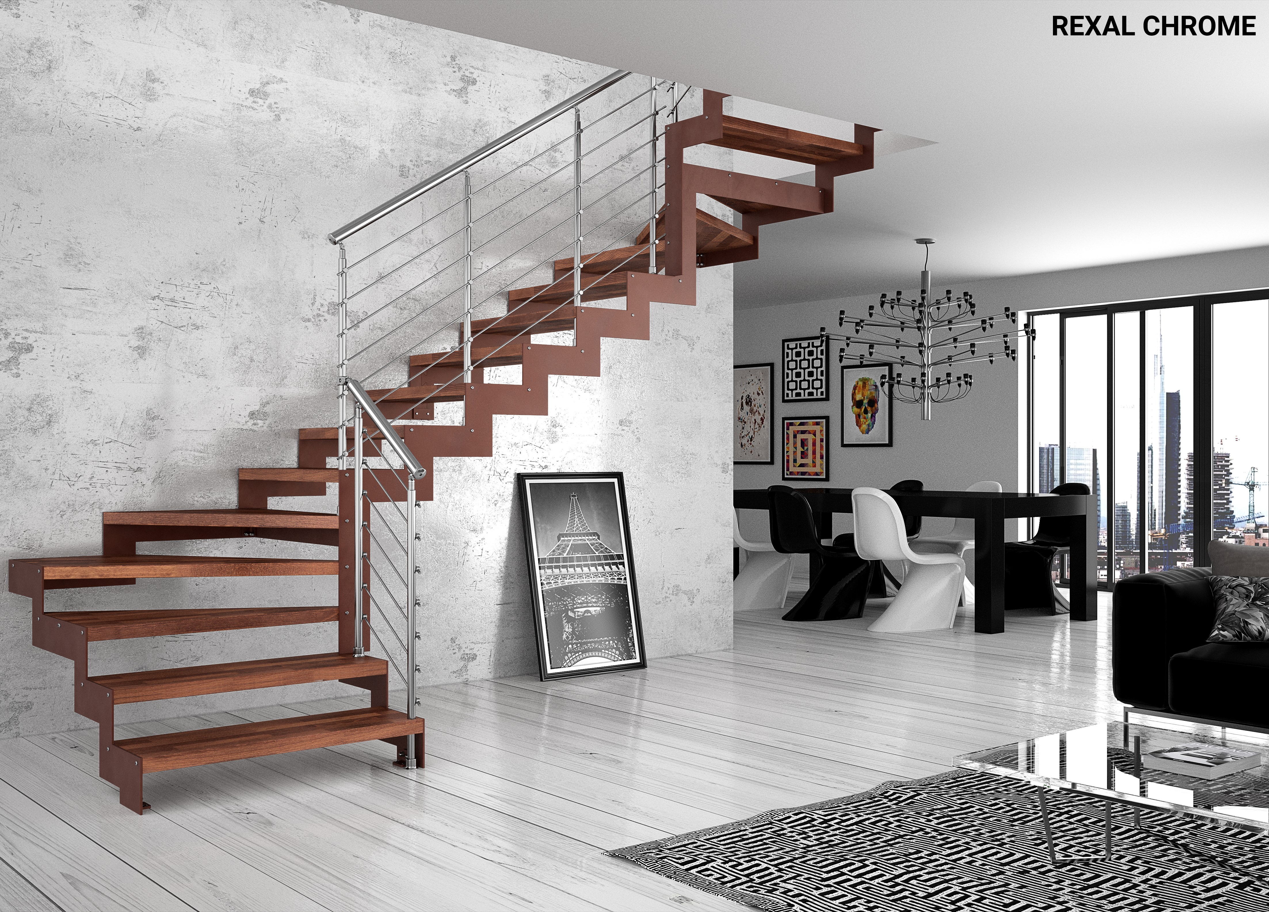 Rexal, Escalier moderne