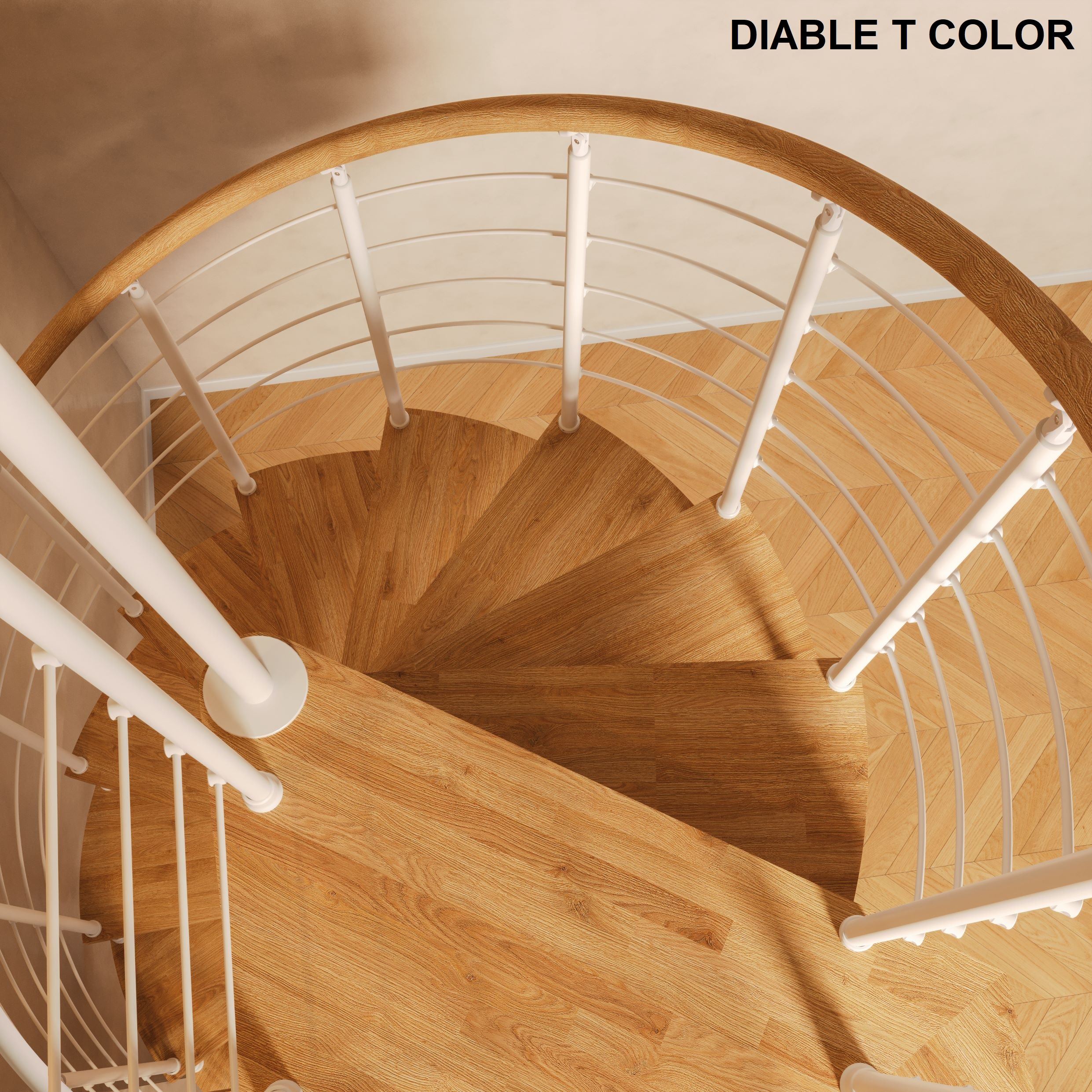 Diable, Escalier colimaçon, escalier hélicoïdaux