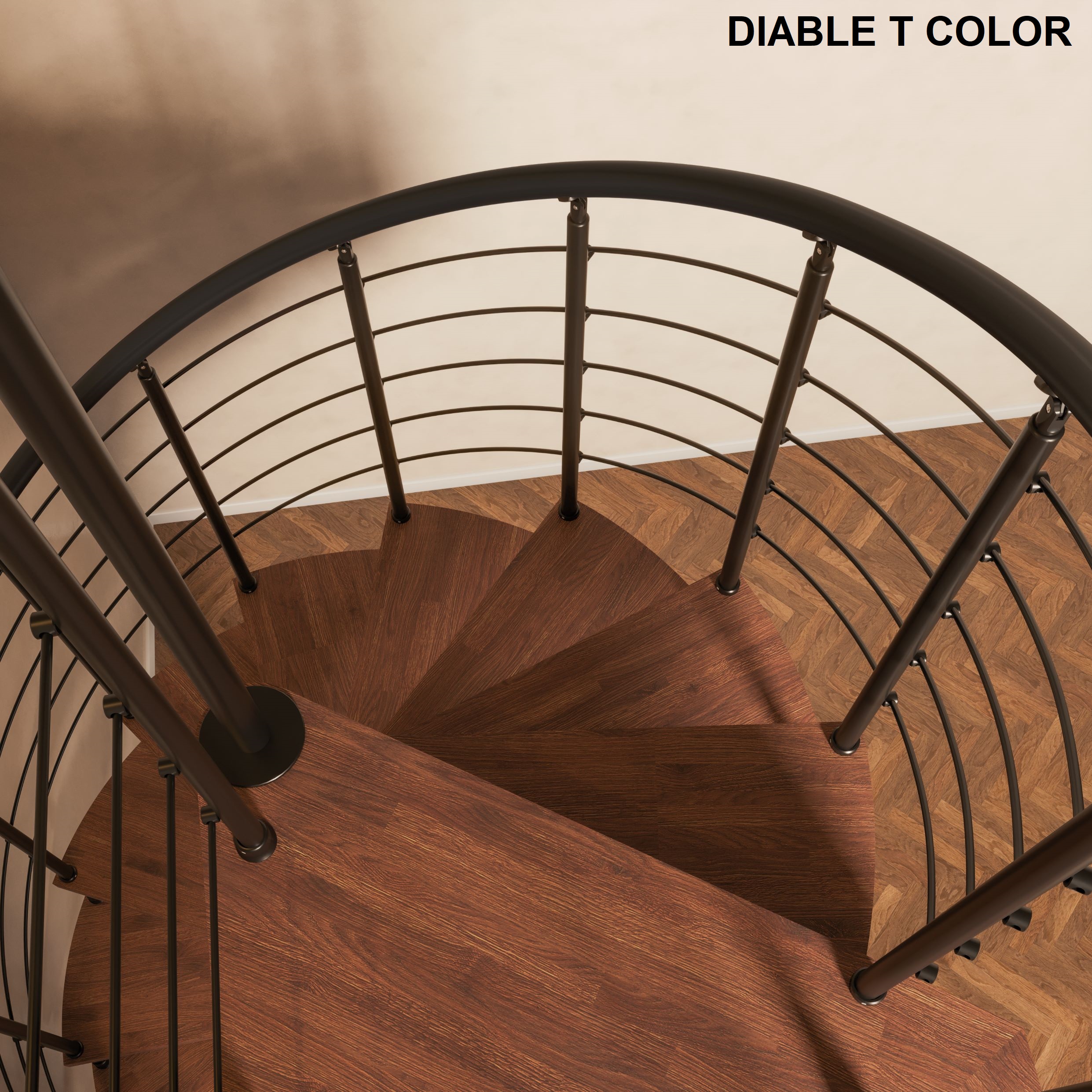 Diable, Escalier colimaçon, escalier hélicoïdaux