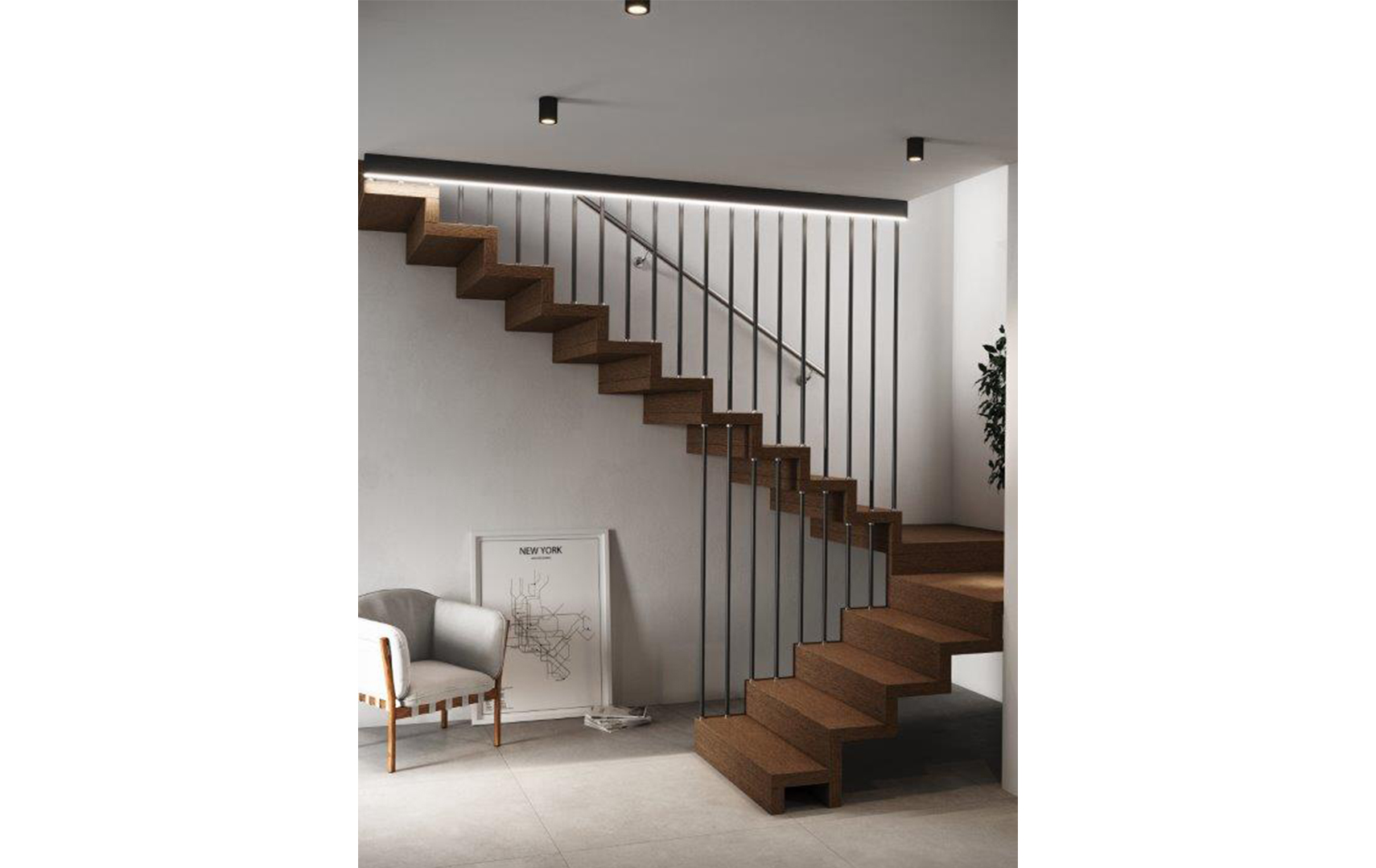 Akura 60 UP, Loft stairs