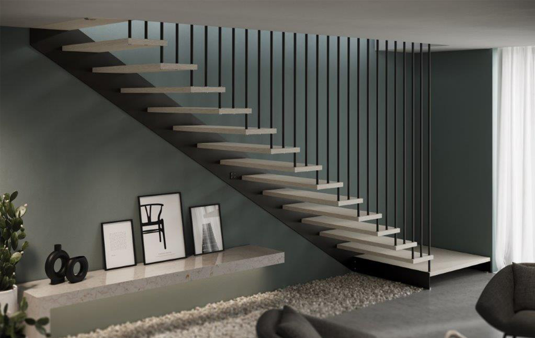 Rexal Mono UP, Escalier moderne