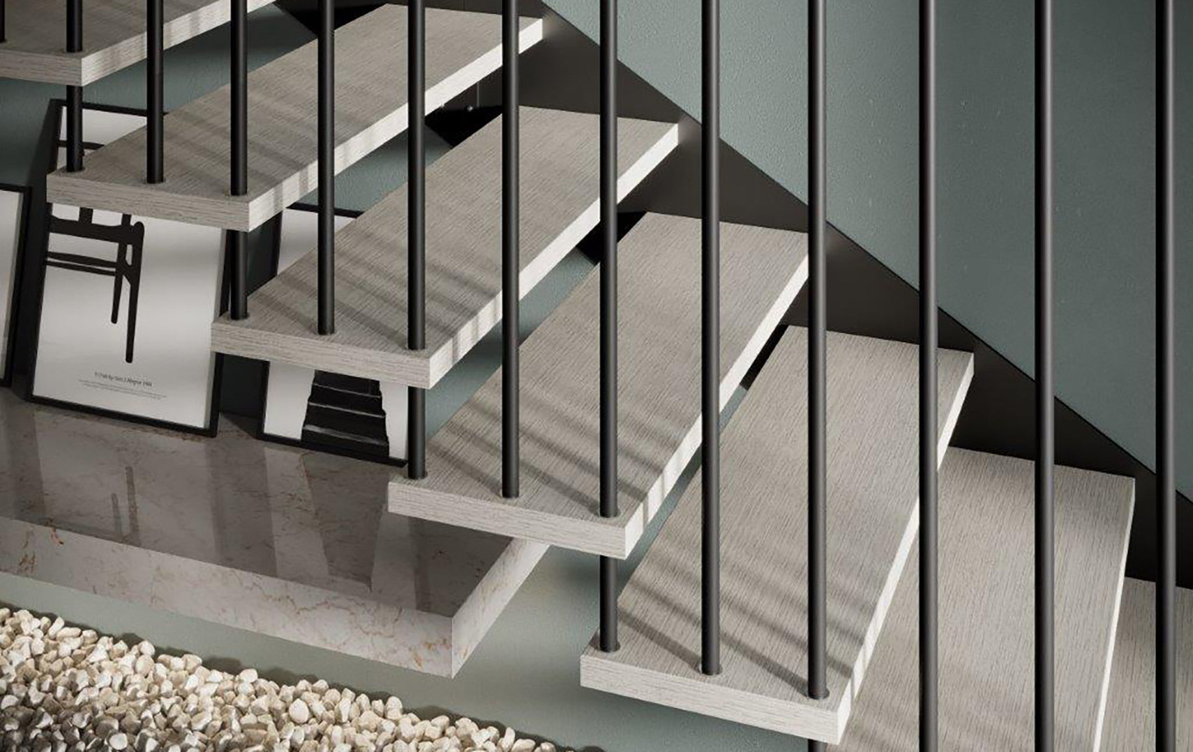 Rexal Mono UP, Escalier moderne