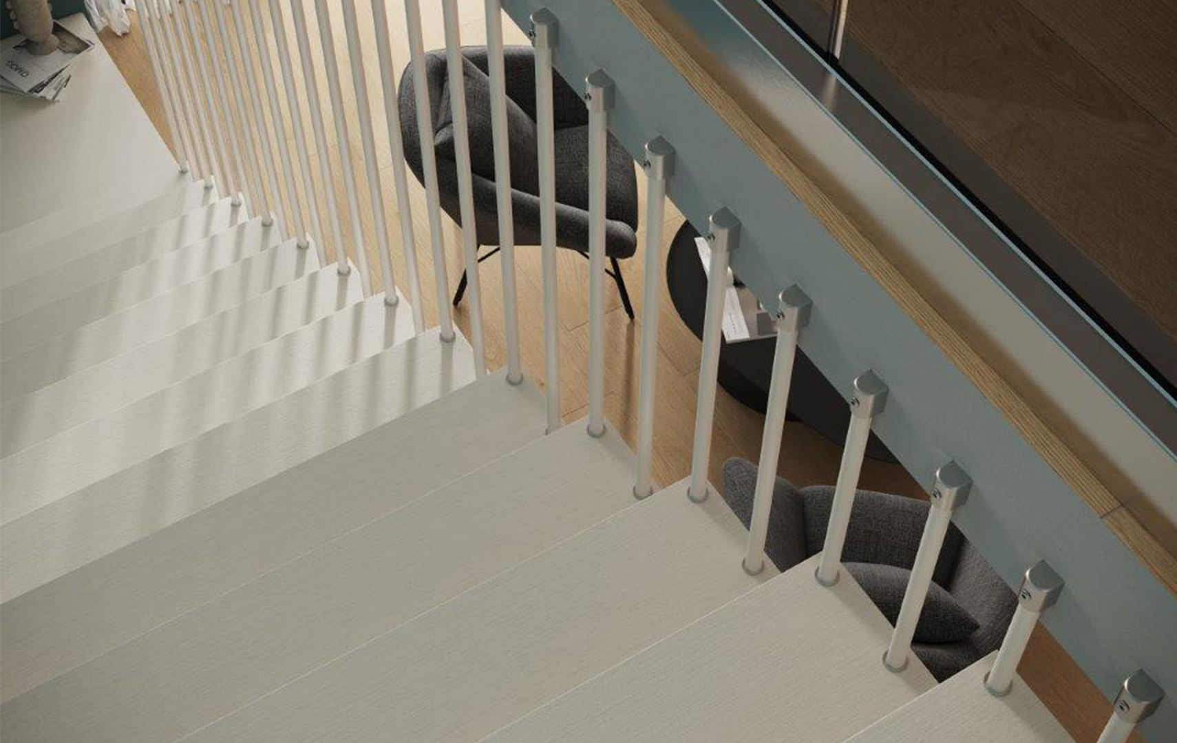 Rexal Mono UP, Escalier moderne