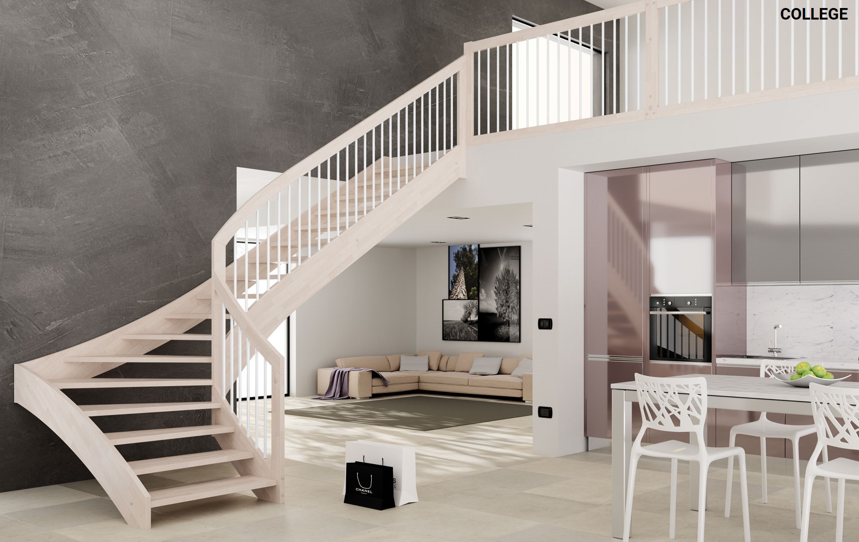 Esperia, Loft stairs