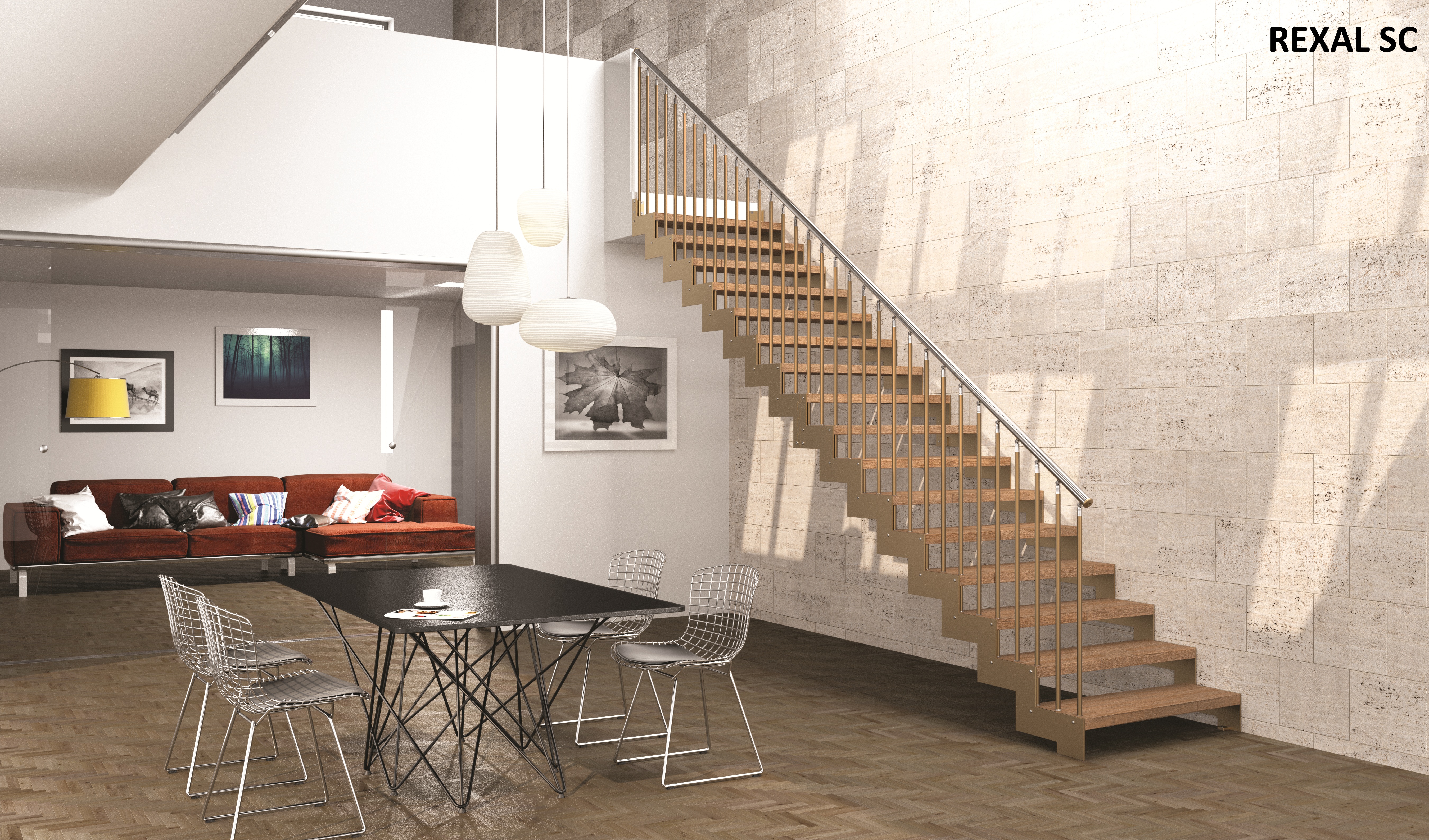 Rexal, Scale in legno