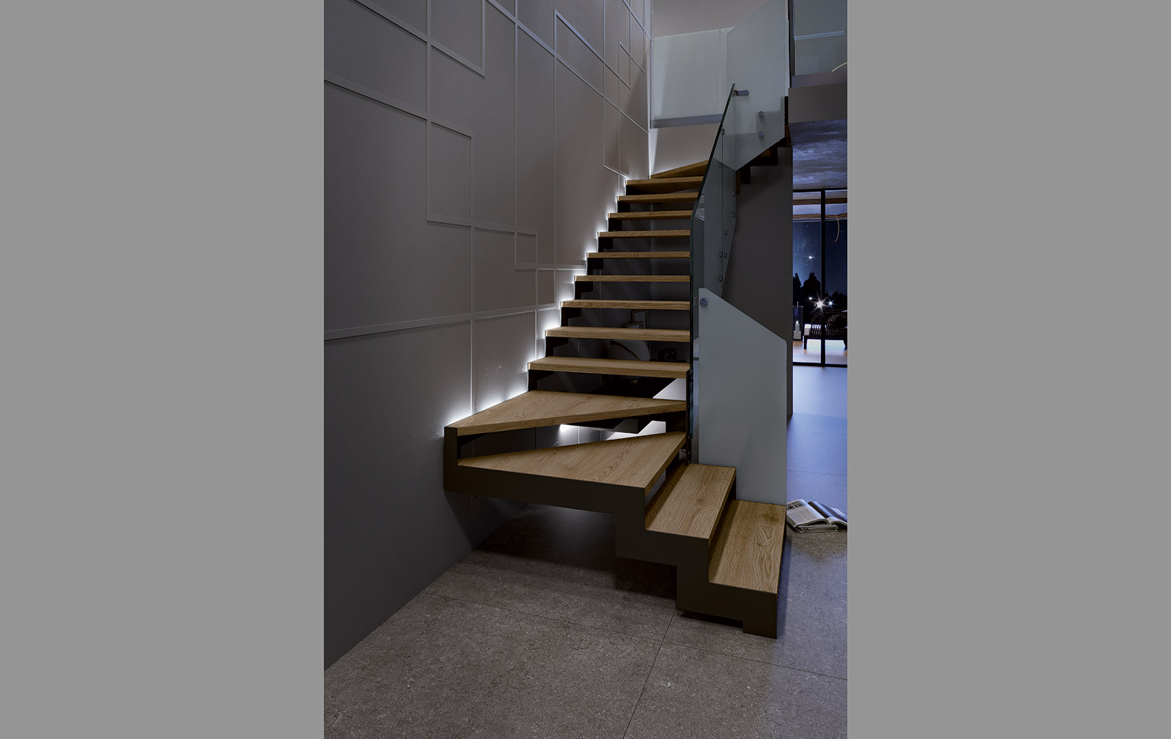 Rexal LED Tech , Escalier moderne avec led escalier design