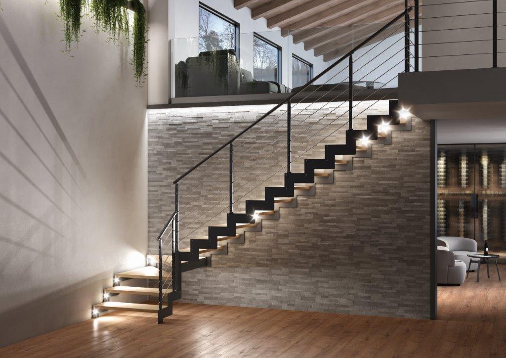 Rexal LED Tech , Escalier moderne avec led escalier design