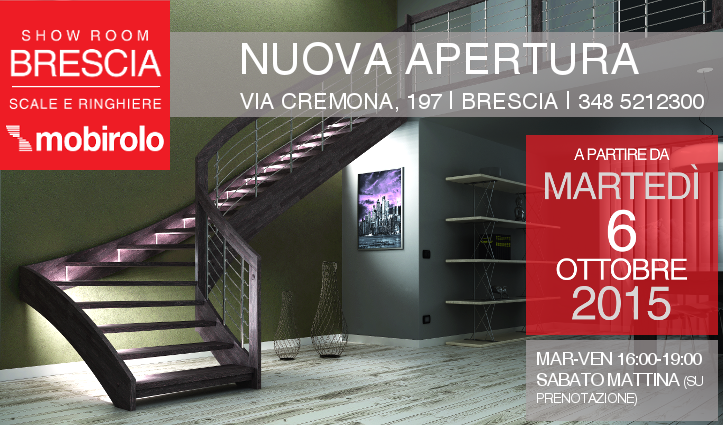 nuova apertura show room brescia