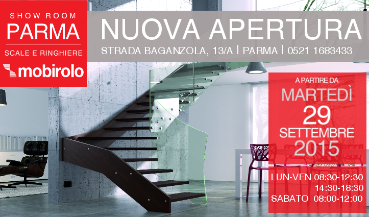 nuova apertura show room parma