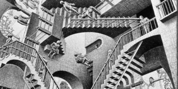 A tribute to Escher, and to his his magnificent staircases