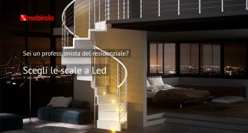 Elegant and exclusive houses with Led lighting stairs