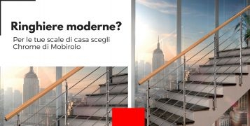 Modern stairs banisters? For your home stairs choose model Chrome of Mobirolo