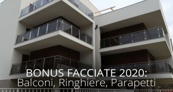 Bonus Facciate 2020: balconi, ringhiere, parapetti