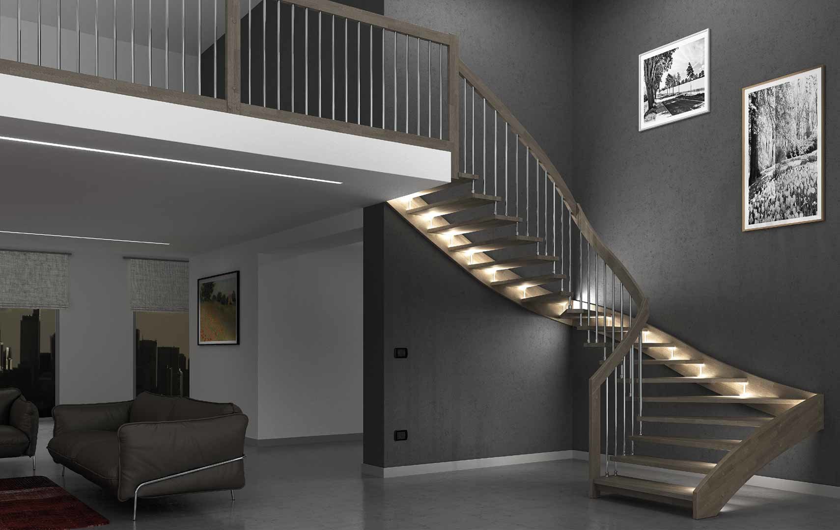 ᐅ Maisons élégantes et exclusives avec escaliers d'éclairage LED - Maisons  élégantes et exclusives avec escaliers d'éclairage LED