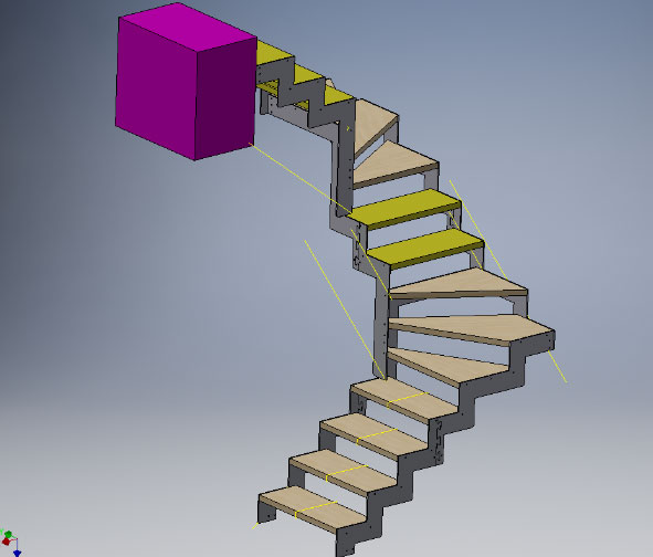 scala a chiocciola dwg scale